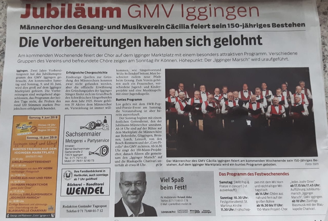 Sonderveröffentlichung Gmünder Anzeiger 6.6.2018